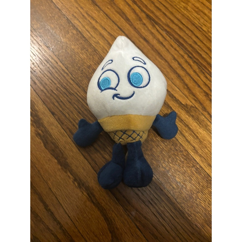 CULVERS  Restaurant SCOOPIE Plush 7" Ice Cream Frozen Custard Blue/White‎